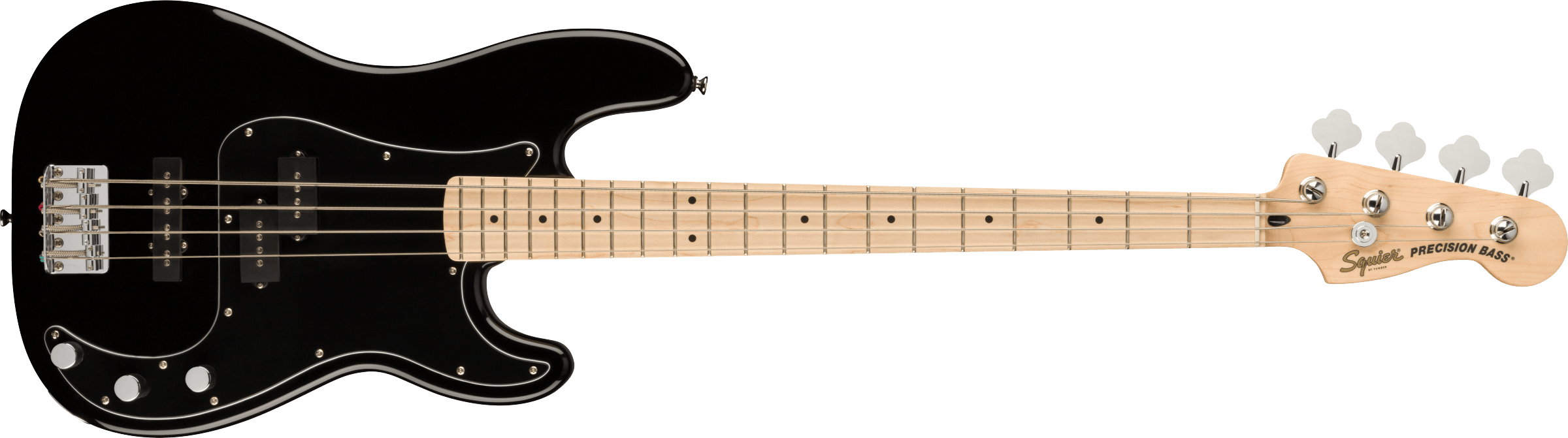Fender Affinity Series™ Precision Bass® PJ, Maple Fingerboard, Black Pickguard, Black - Guitar Warehouse
