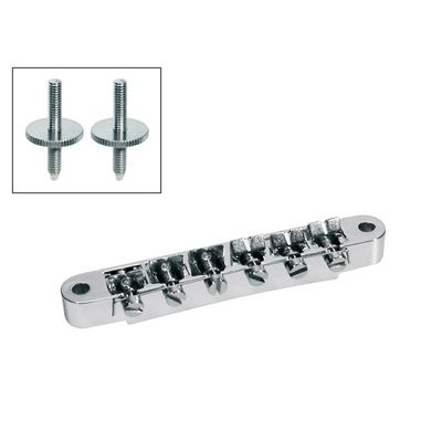 Nickel Tune-o-matic Bridge for LP Guitar - Guitar Warehouse