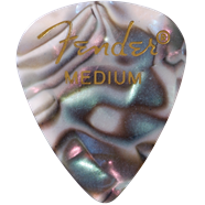 Premium Celluloid 351 Shape Picks, Medium, Abalone 12-Pack