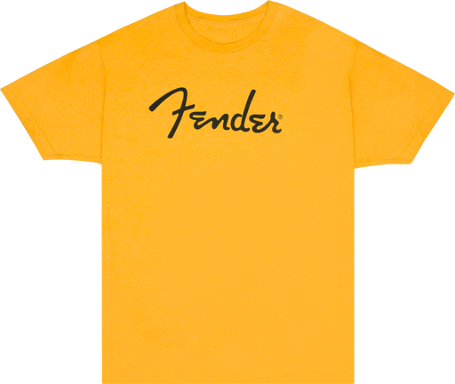 Fender® Spaghetti Logo T-Shirt, Butterscotch Blonde - Guitar Warehouse