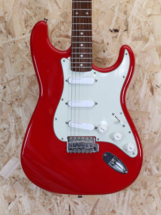 2002 Squier Affinity Stratocaster in Red c/w Lace Sensor Pickups - Pre-Owned