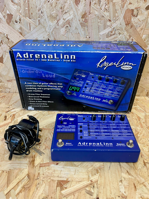 Roger Linn Adrenalinn 1 Effect/Amp/Drum Modelling Pedal - Pre-owned