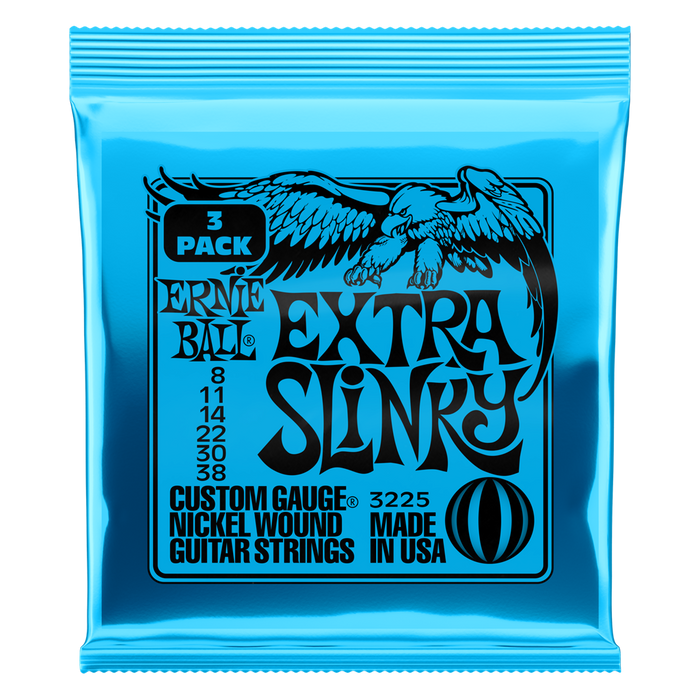 Ernie Ball Extra Slinky Guitar Strings 8-38 (3 Pack)