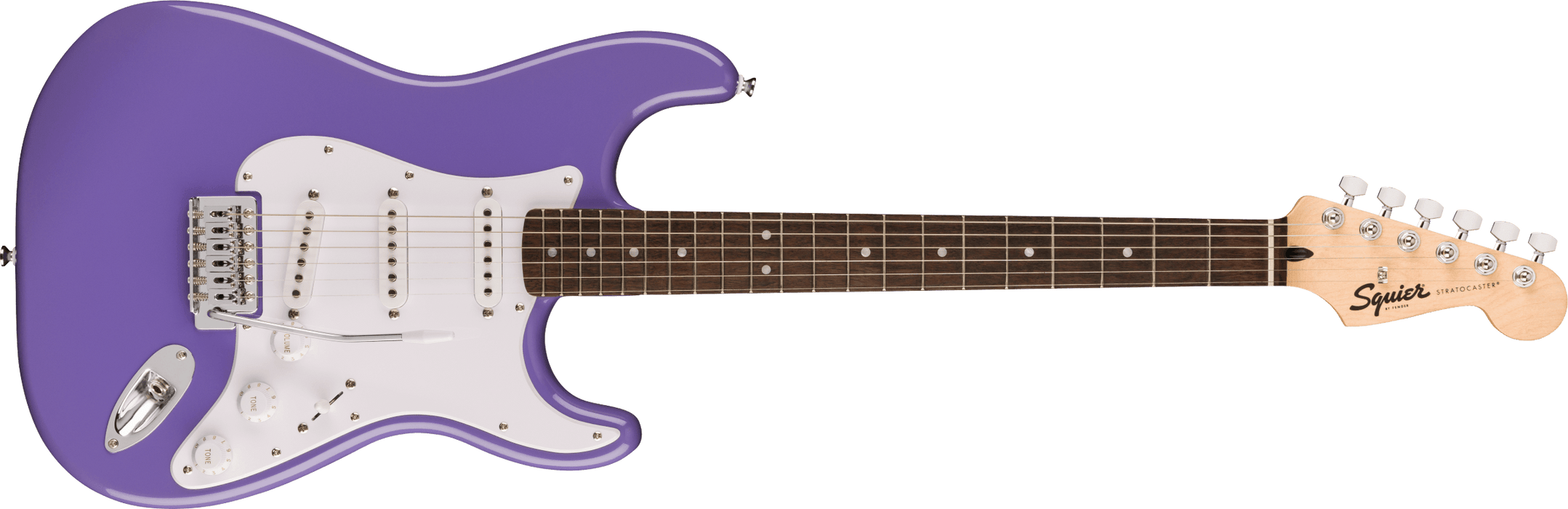 Fender Squier Sonic™ Stratocaster®, Laurel Fingerboard, White Pickguard, Ultraviolet - Guitar Warehouse