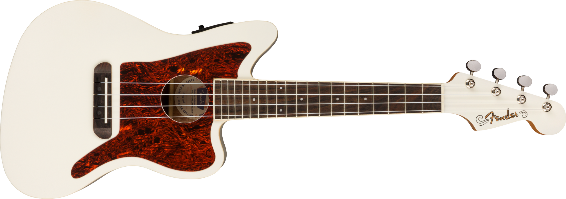 Fender Fullertron Jazzmaster Ukulele - Olympic White - BSTOCK - Guitar Warehouse