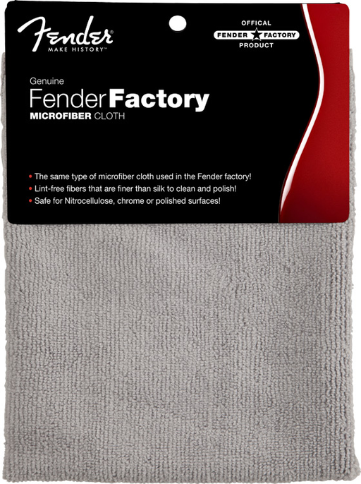 Fender Factory Microfiber Cloth -  Gray - Guitar Warehouse