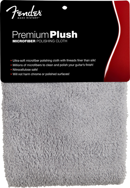 Fender Premium Plush Microfiber Polishing Cloth - Gray - Guitar Warehouse