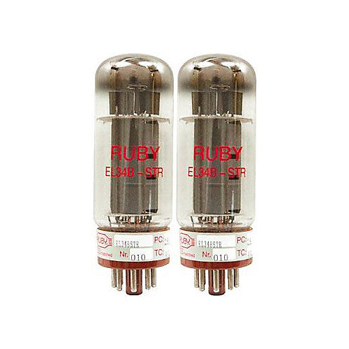 Ruby EL34 Tubes Matched Pair - Standard - Guitar Warehouse