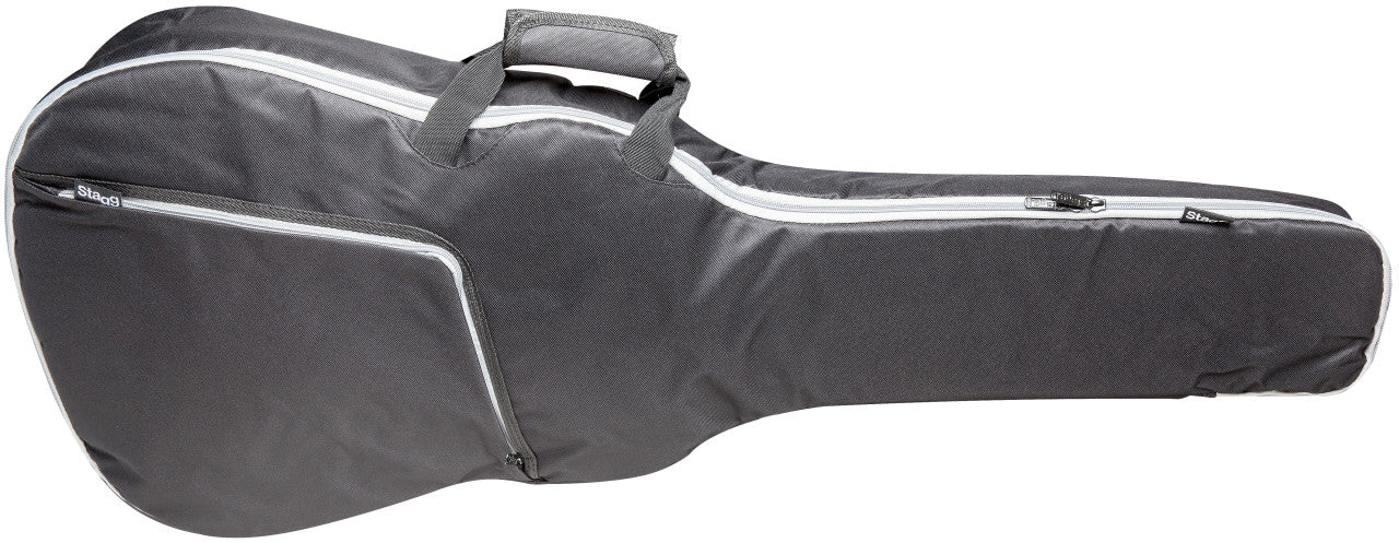 Stagg Padded Water Repellent Nylon Bag For Folk, Western or Dreadnought Guitar - Guitar Warehouse