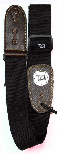 TGI Guitar Strap Woven Black - Guitar Warehouse