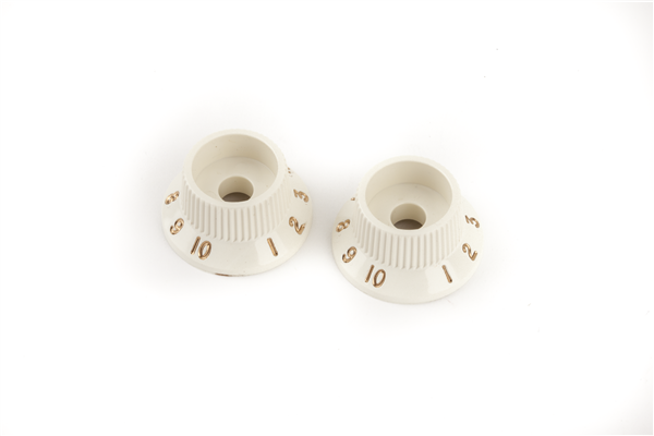 Fender Stratocaster® S-1™ Knobs, Parchment (Pack of 2)