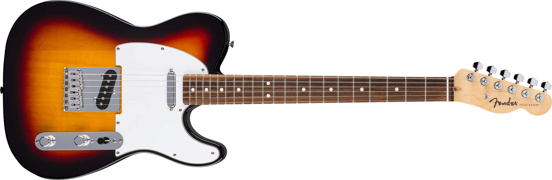Fender Standard Telecaster - Laurel Fingerboard, White Pickguard, 3-Color Sunburst