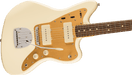 Fender Squier J Mascis Jazzmaster®, Laurel Fingerboard, Gold Anodized Pickguard, Vintage White - Guitar Warehouse