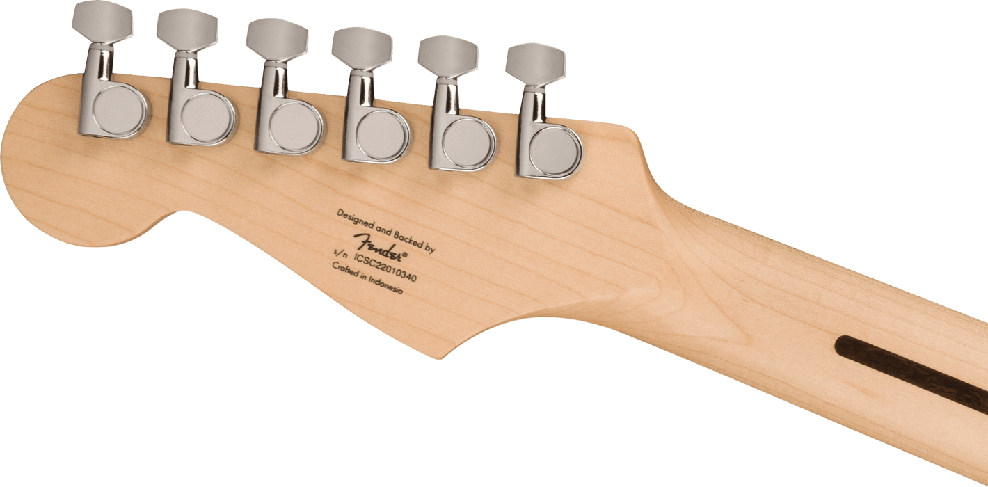 Squier Sonic™ Stratocaster®, Maple Fingerboard, White Pickguard, 2-Color Sunburst - Guitar Warehouse