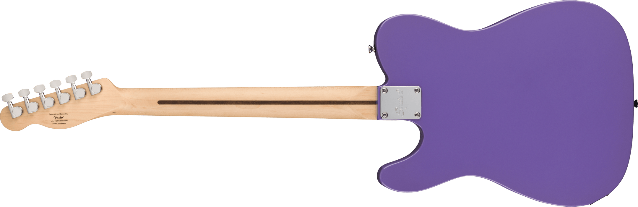 Fender Squier Sonic™ Esquire® H, Laurel Fingerboard, Black Pickguard, Ultraviolet - Guitar Warehouse