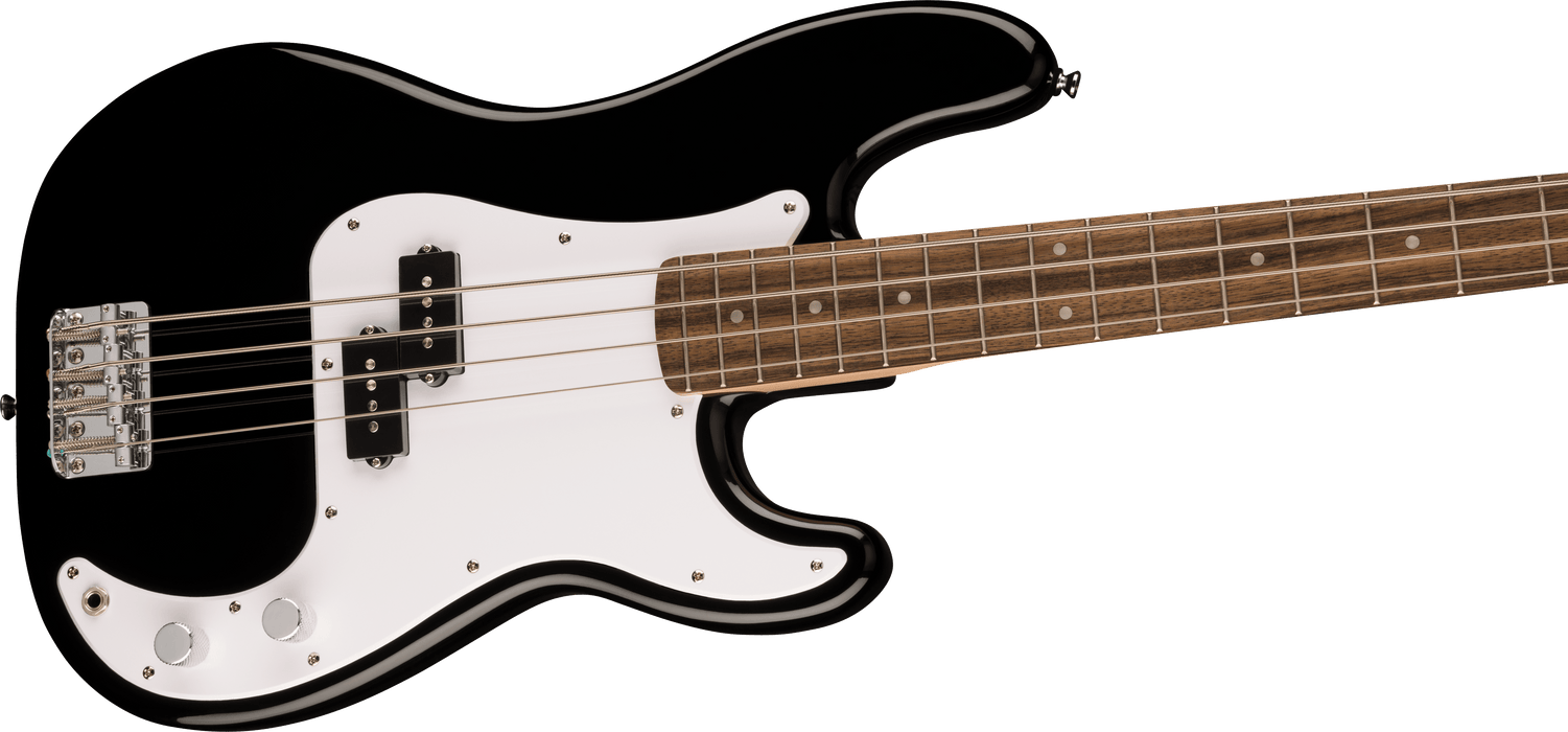 Fender Squier Sonic™ Precision Bass®, Laurel Fingerboard, White Pickguard, Black - Guitar Warehouse