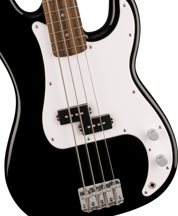 Fender Squier Sonic™ Precision Bass®, Laurel Fingerboard, White Pickguard, Black - Guitar Warehouse