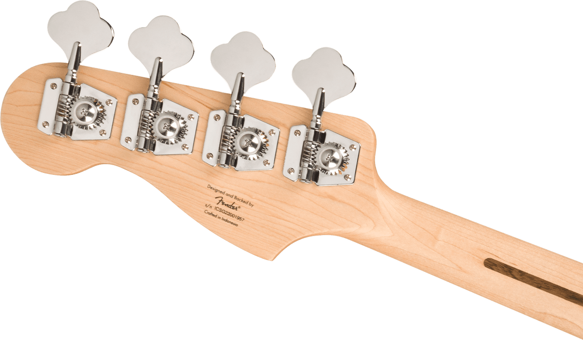 Fender Squier Sonic™ Precision Bass®, Laurel Fingerboard, White Pickguard, Black - Guitar Warehouse