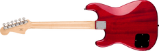 Fender Squier Paranormal Strat-O-Sonic, Laurel Fingerboard, Black Pickguard, Crimson Red Transparent - Guitar Warehouse