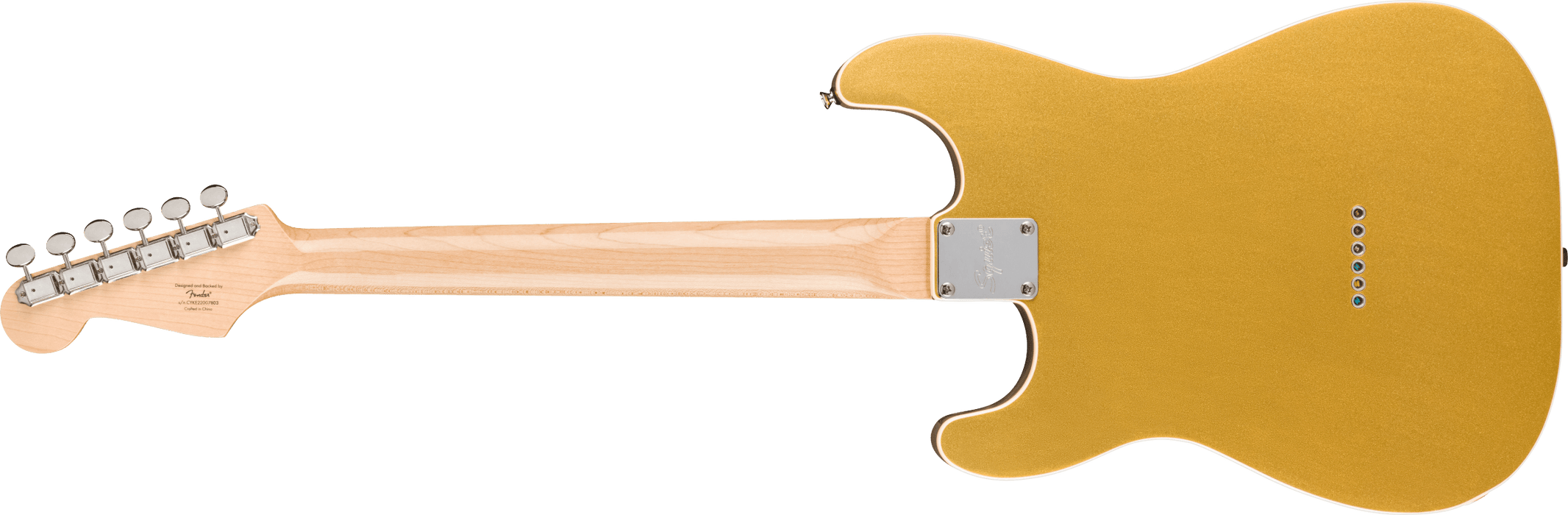 Fender Squier Paranormal Custom Nashville Stratocaster®, Laurel Fingerboard, Parchment Pickguard, Aztec Gold - Guitar Warehouse