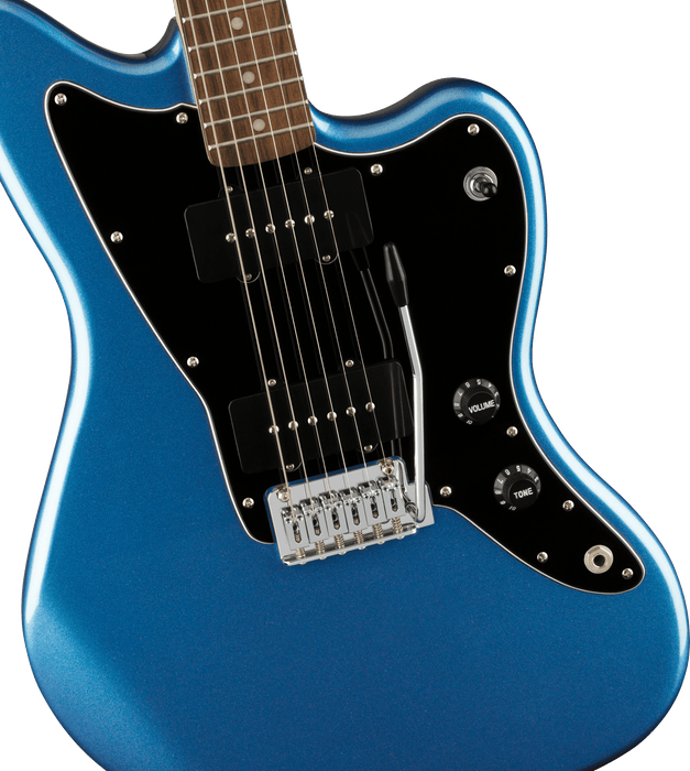 Squier Affinity Series™ Jazzmaster®, Laurel Fingerboard, Black Pickguard, Lake Placid Blue - Guitar Warehouse