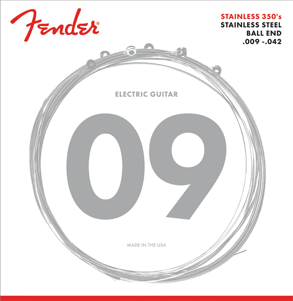 Fender Stainless 350's - Stainless Steel Strings 9-42 - Guitar Warehouse