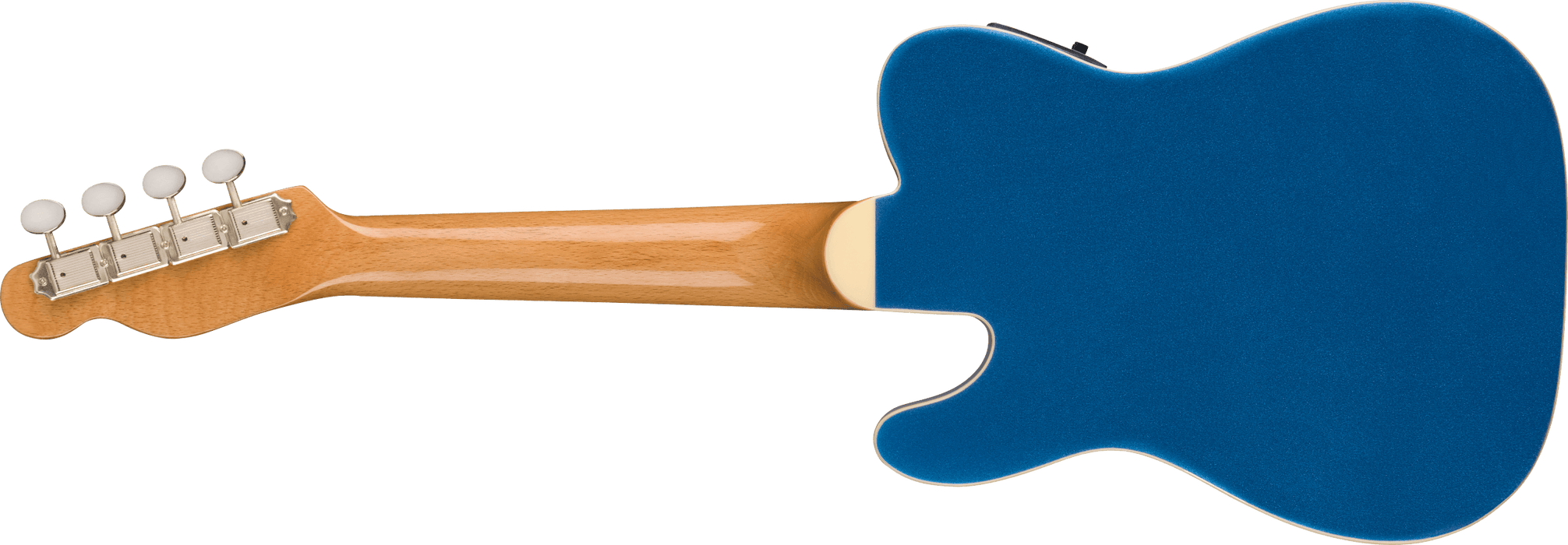 Fender Fullerton Tele® Uke, Walnut Fingerboard, White Pickguard, Lake Placid Blue - Guitar Warehouse