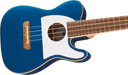 Fender Fullerton Tele® Uke, Walnut Fingerboard, White Pickguard, Lake Placid Blue - Guitar Warehouse