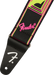 Fender Neon Monogrammed Strap, Pink and Yellow, 2" - Guitar Warehouse