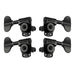 Grover Titan Bass Machineheads ~ 2+2 ~ Black Chrome