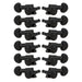 Grover Mini Rotomatics Machineheads 12 String~ 6+6 ~ Black Chrome