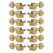 Grover Mini Rotomatics Machineheads 12 String ~ 6+6 ~ Gold