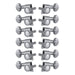 Grover Mid-Size Rotomatics Machineheads ~ 6 in-line ~ 12-String ~ Chrome