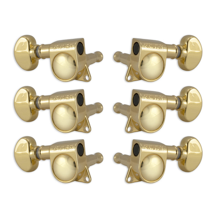 Grover Mid-Size Rotomatics Machineheads ~ 3+3 ~ Gold