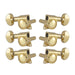 Grover Mini Locking Rotomatics Machineheads ~ 3+3 ~ Gold