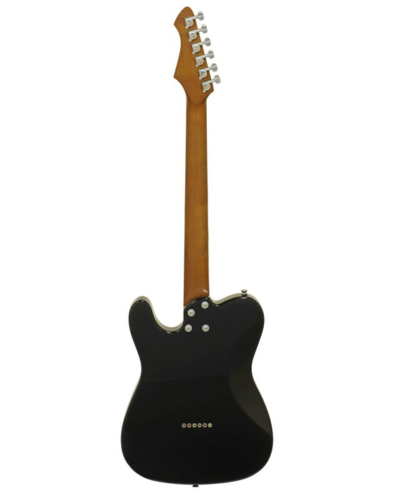 Aria Pro II Hot Rod Collection 615-GTR Black Electric Guitar with Aluminium Pickguard