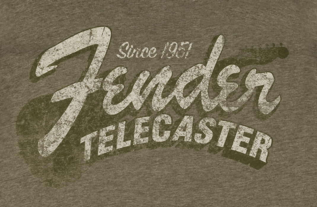 Fender® Since 1951 Telecaster™ T-Shirt, Military Heather Green