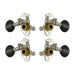 GroverSta-Tite Ukulele Pegs (Set of 4) ~ Nickel ~ Black