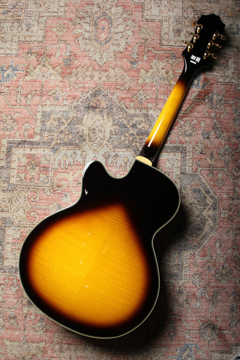 Pre-Owned 2012 Epiphone Joe Pass Singature Emperor II - Vintage Sunburst - Guitar Warehouse