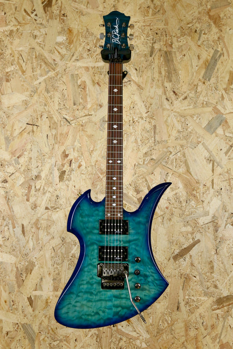 BC Rich Mockingbird w/Floyd Rose ST in Transparent Blue/Green Burst MIK - Pre-Owned