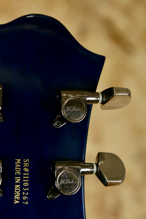 BC Rich Mockingbird w/Floyd Rose ST in Transparent Blue/Green Burst MIK - Pre-Owned