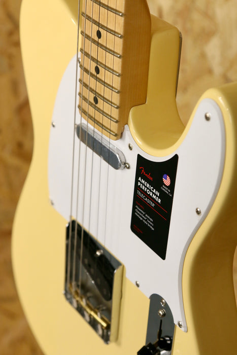 Fender American Performer Telecaster® w/ Maple Fingerboard in Vintage White