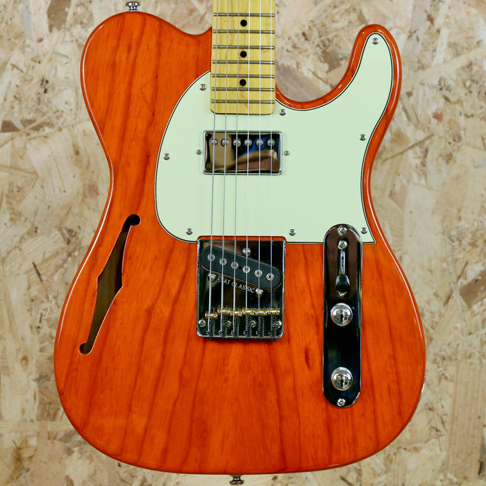 G&L Tribute Series Asat Classic Semi Hollow in Clear Orange - Pre-Owned