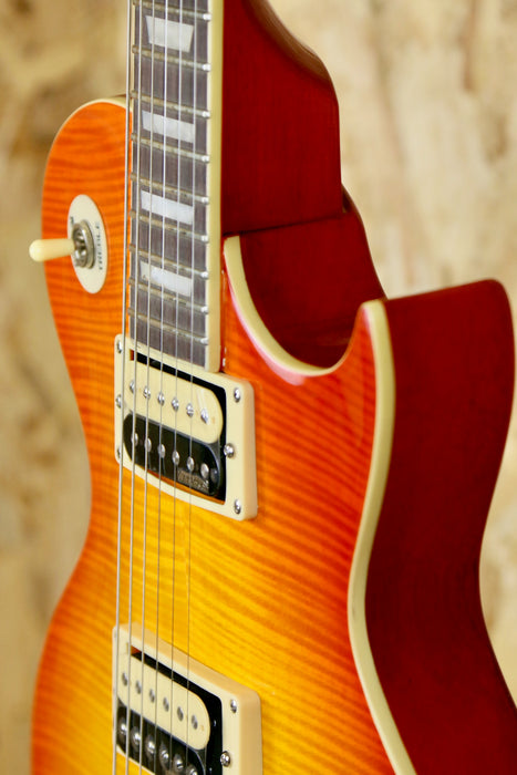 B-Stock Vintage V100THB Electric Guitar Flamed Maple in Honeyburst