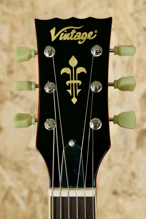 B-Stock Vintage V100THB Electric Guitar Flamed Maple in Honeyburst