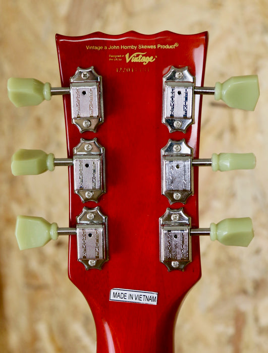 B-Stock Vintage V100THB Electric Guitar Flamed Maple in Honeyburst