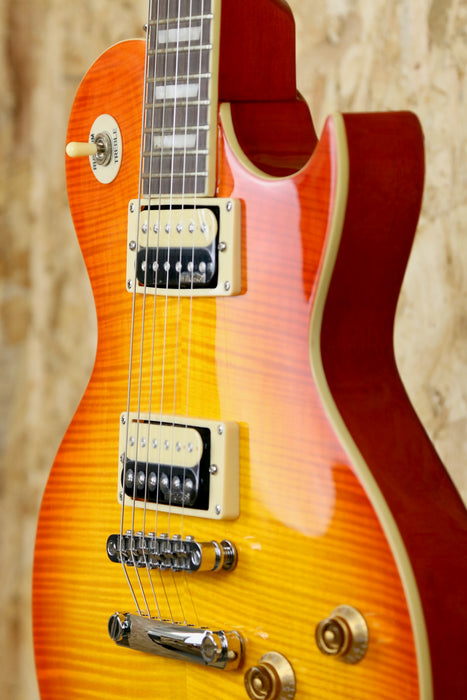 B-Stock Vintage V100THB Electric Guitar Flamed Maple in Honeyburst