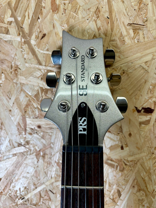2014 PRS SE Standard 24 Metallic Silver w/Bag + Coil Split - Pre-Owned