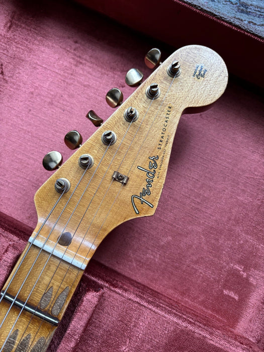 2024 Fender Stratocaster 1957 Custom Shop Relic Limited Edition Black with Gold Hardware w/OHSC