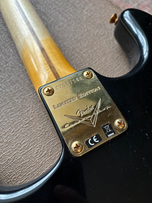 2024 Fender Stratocaster 1957 Custom Shop Relic Limited Edition Black with Gold Hardware w/OHSC